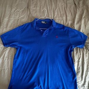 Ralph Lauren Blue Polo with Red Pony Logo